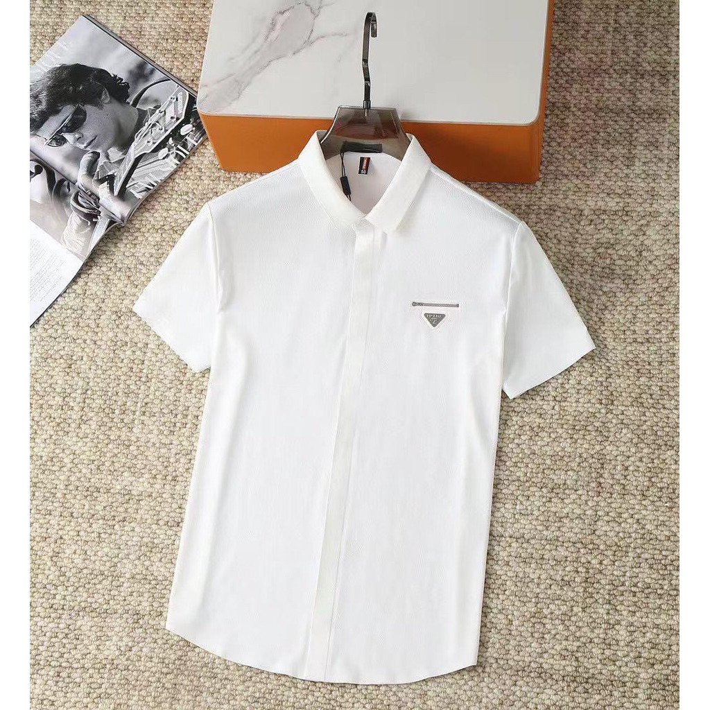 Kemeja pria fashion casual branded putih # APR-01B