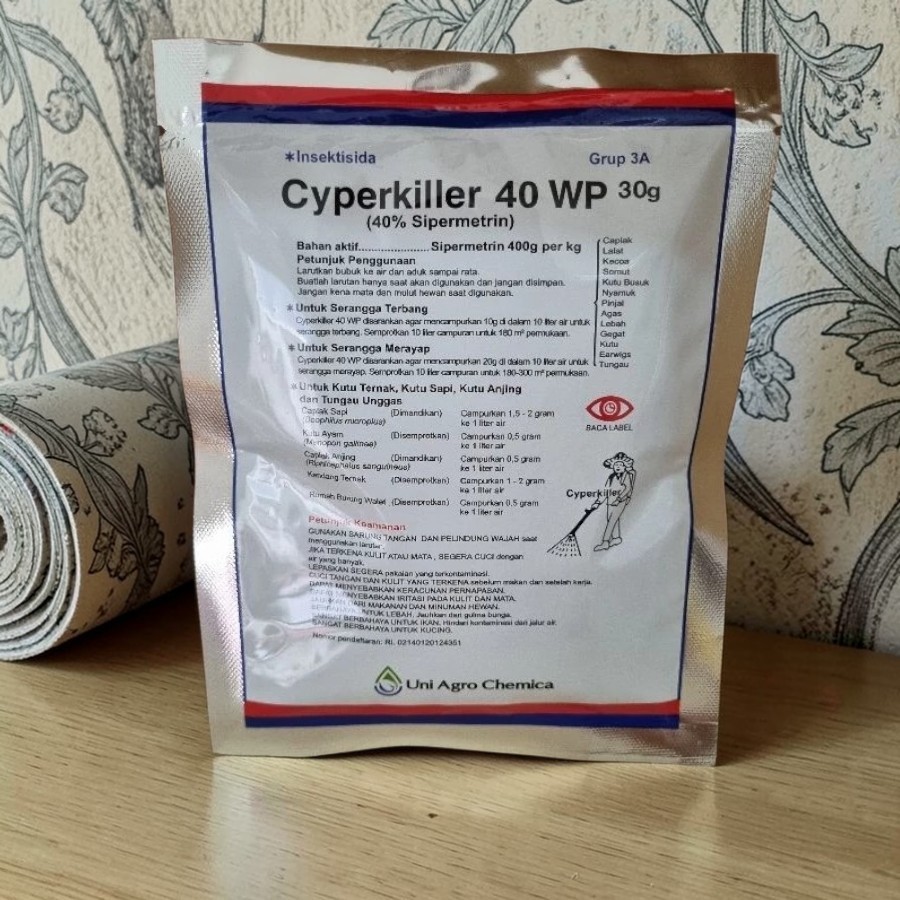 Cyperkiller Cyper Killer 40 wp 30 gram ORIGINAL / Insektisida / pembasmi kutu