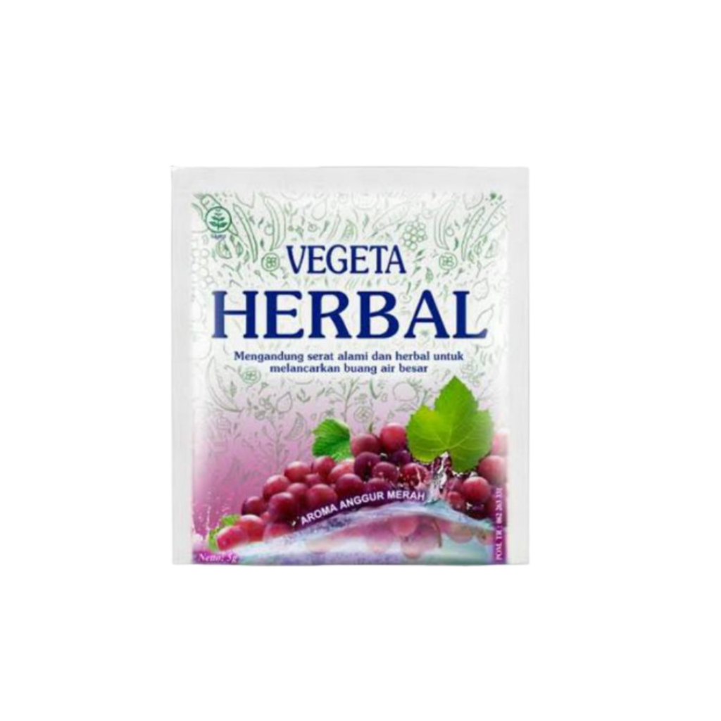 VEGETA Herbal Minuman Serat Rasa Anggur Merah - 1 Sachet