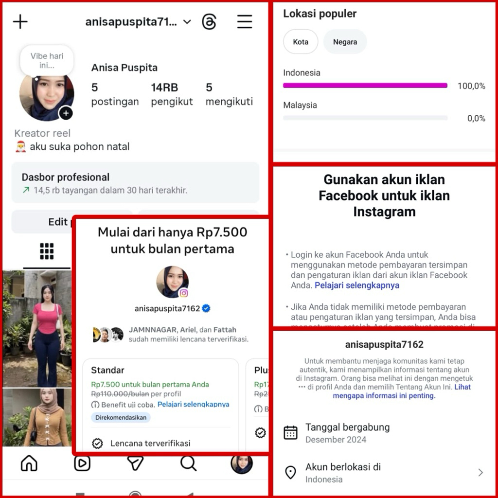 AKUN INSTGRAM SIAP CENTANG BIRU