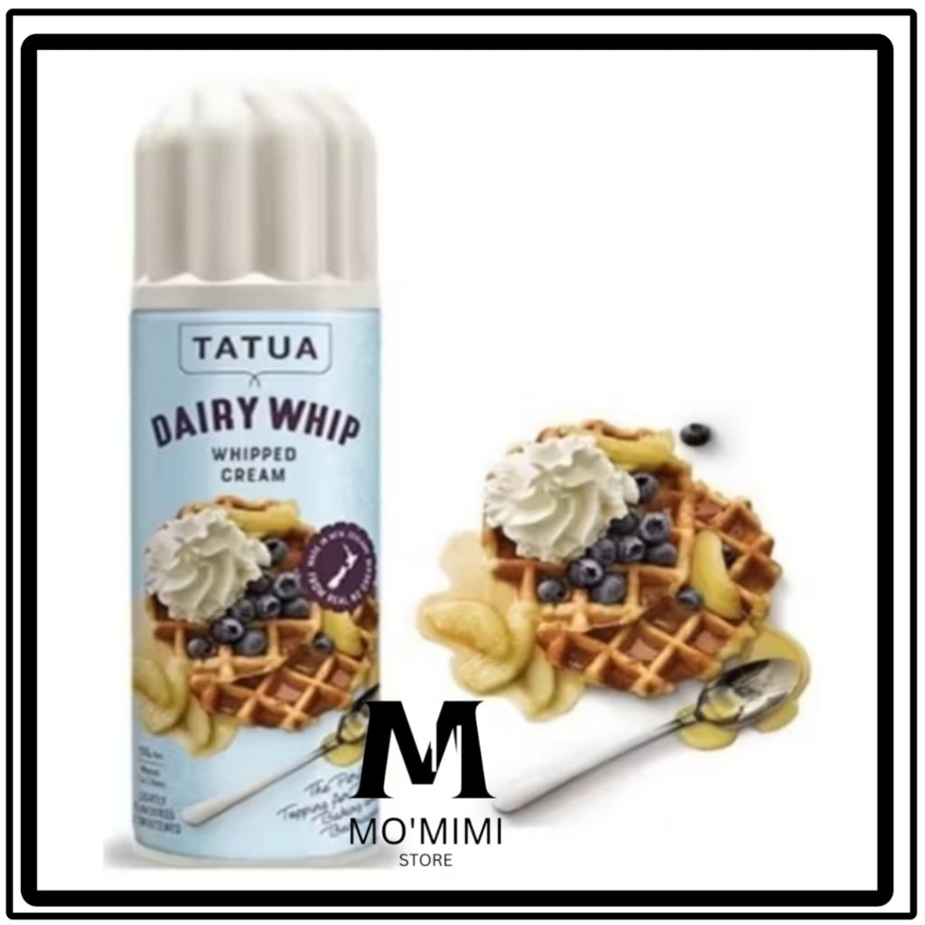 Tatua Whip Cream Dairy Whip 250 g | Whipping Cream Spray Can Aerosol Krim Semprot kaleng | Husus Ins