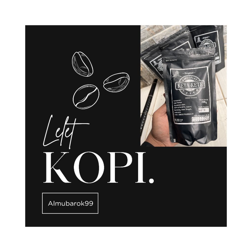 KOPI LELET KETA-KETE LASEM, PREMIUM 200g.
