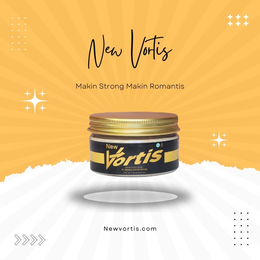 New Vortis 1 Pot Herbal Stamina Original Asli PT Berkah Inayah Medika
