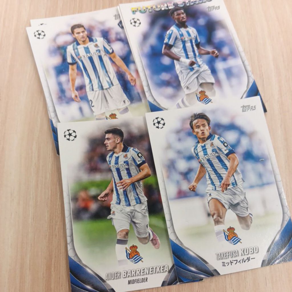 kartu bola topps ucc japan 2024 Real Sociedad