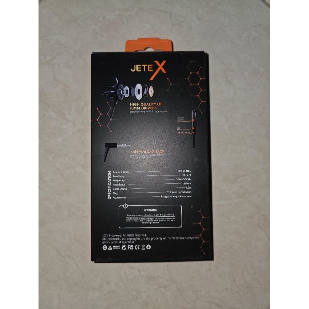 Headset Gaming Mic Earphone Gaming JETEX HX8