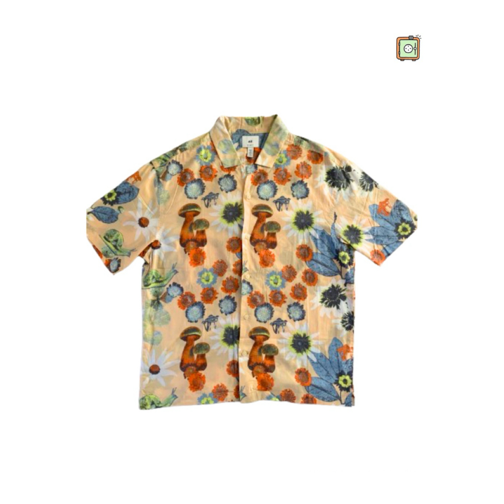 Second H&M (Hawaiian Casua Shirt Men Short Sleeve)