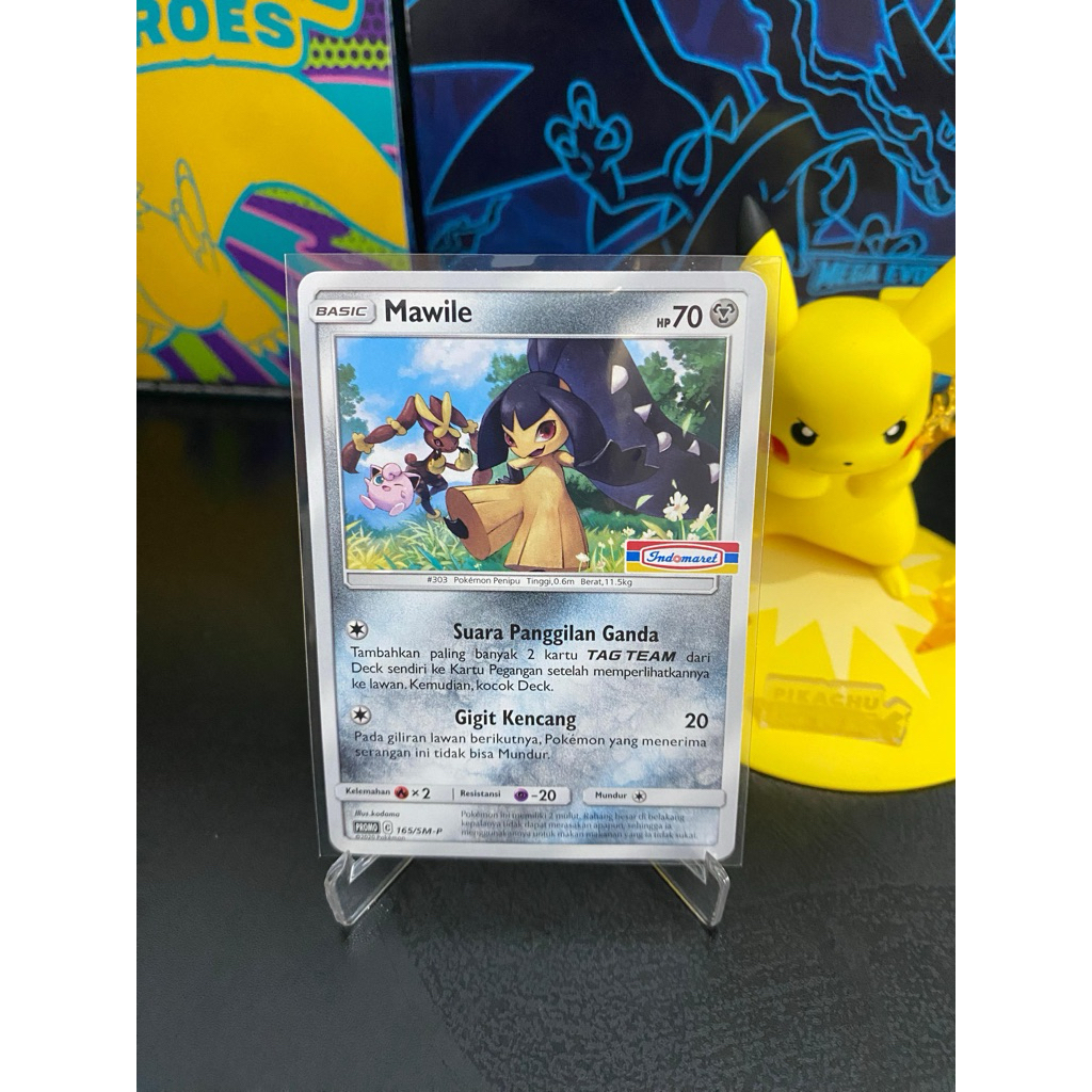 POKEMON TCG INDONESIA MAWILE PROMO INDOMARET 165/SM-P