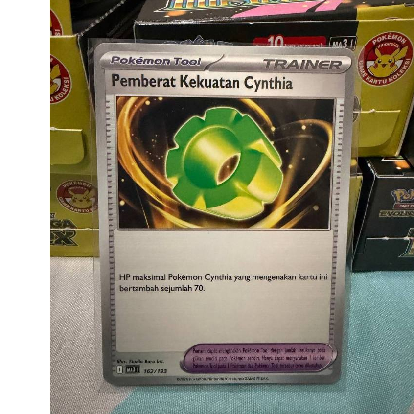 Pemberat kekuatan Cynthia Kartu Pokemon