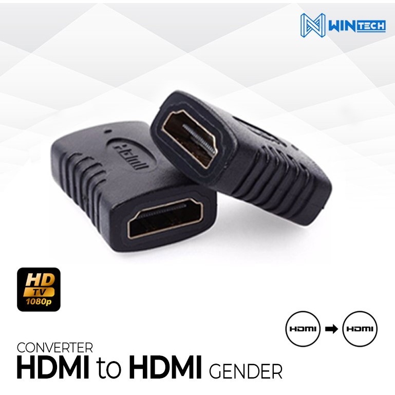 GENDER HDMI FEMALE TO FEMALE / PERPANJANGAN HDMI / KONEKTOR HDMI HUB