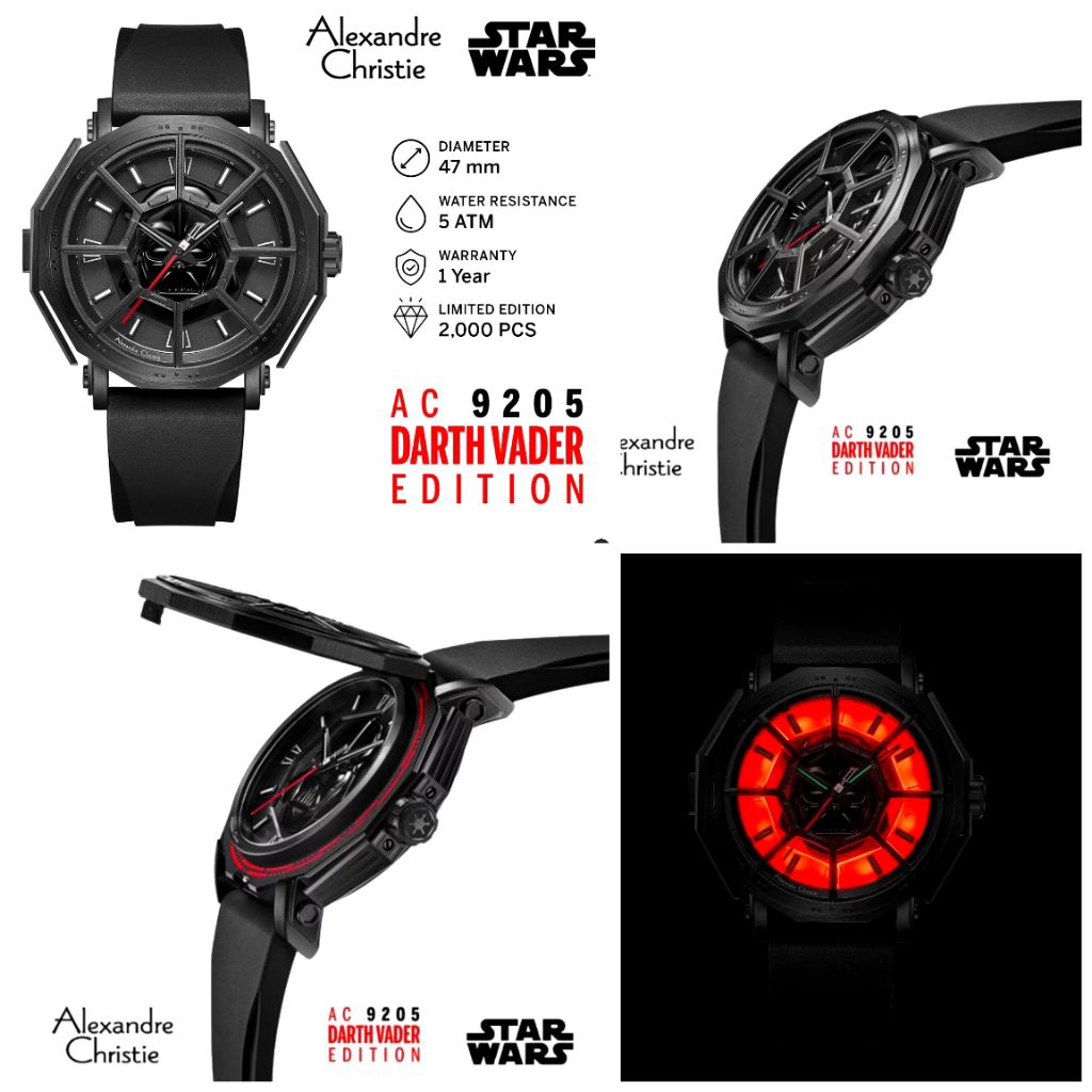 AC9205 Star Wars Jam Tangan Pria Alexandre Christie AC 9205 Original Limited Edition