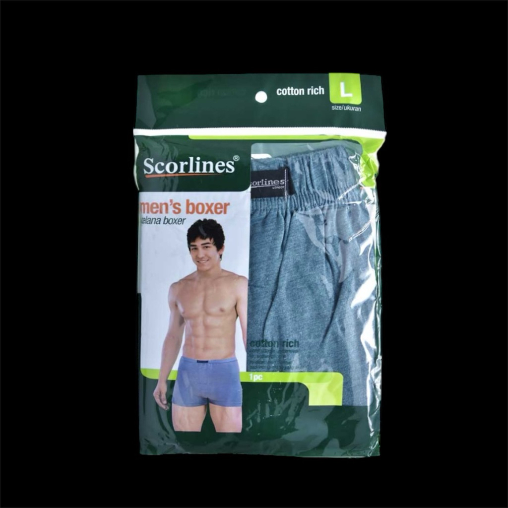 Scorlines Celana Boxer Pria L