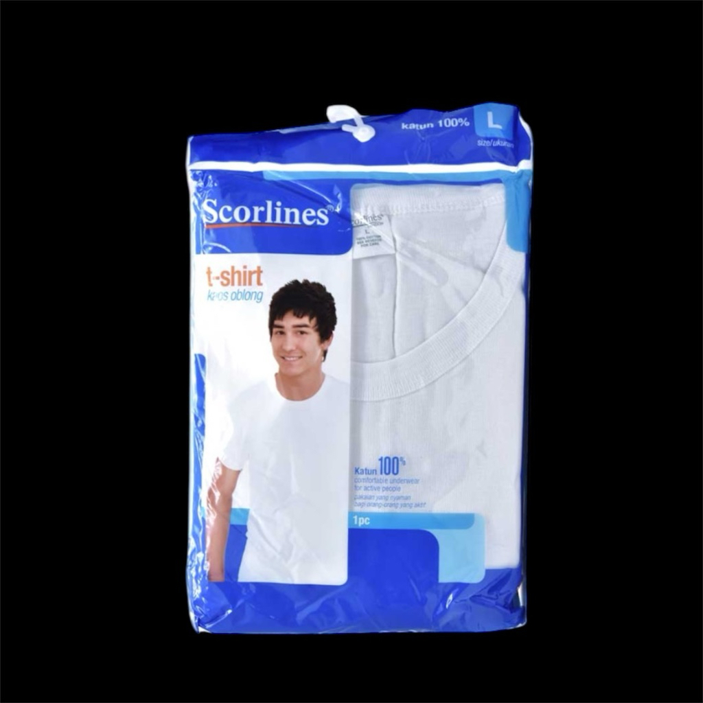 Scorlines Kaos Oblong Putih L