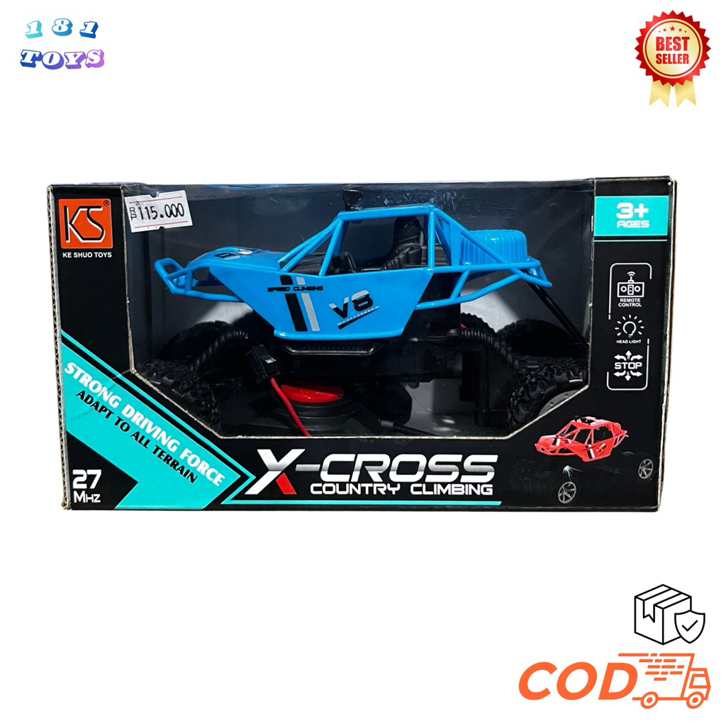 Mainan Mobil Offroad Remote Control / RC Warna Biru