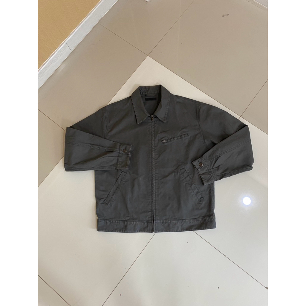 Uniqlo Zip Up Blouson Dark Grey