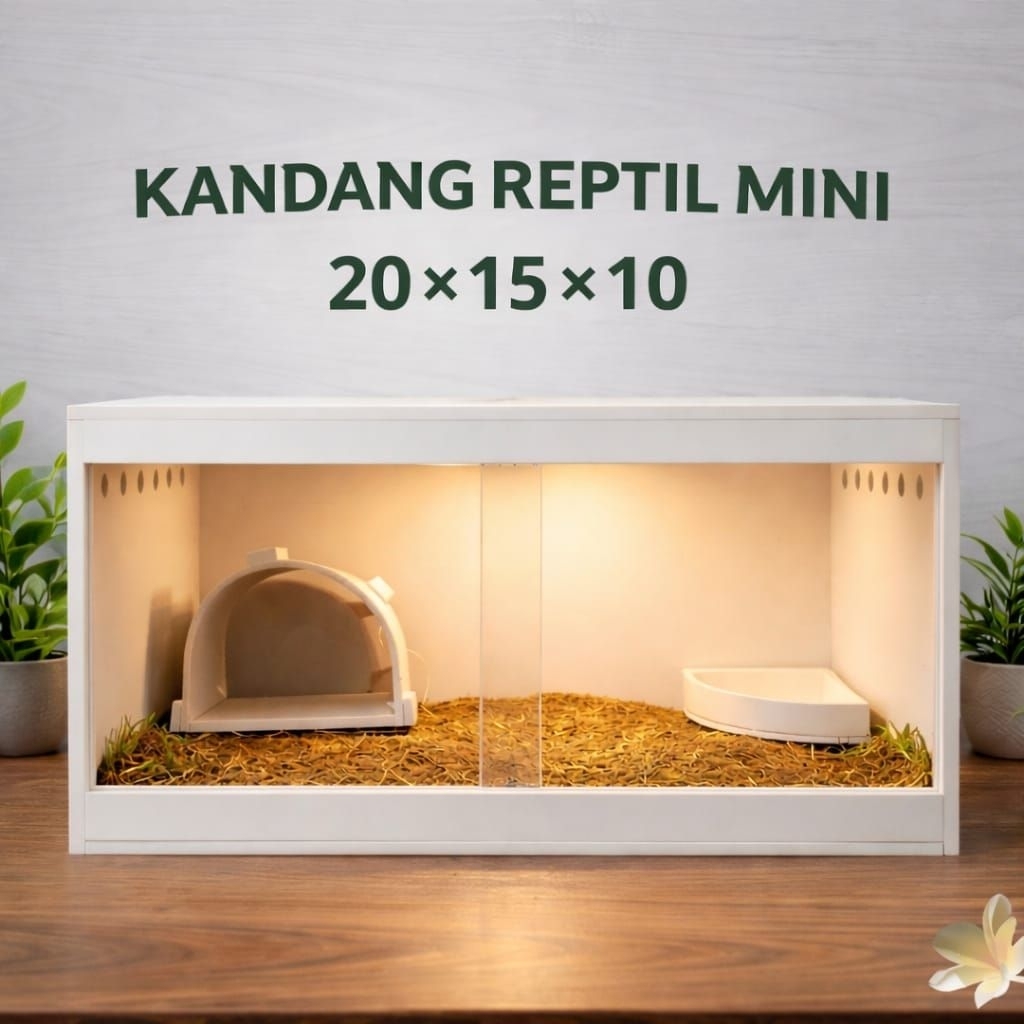 Terarium Reptil/Kandang Reptil MINI PVC full set cocok untuk kandang tarantula baby gecko,baby ular,