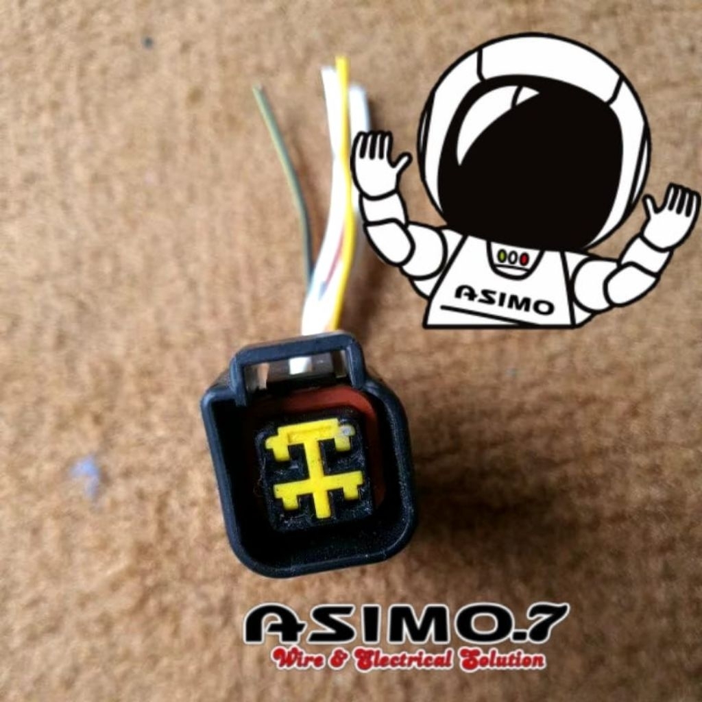 Soket socket konektor switch starter bendik bendix original pin kabel 4 kawasaki fi klx 230 250 Vers
