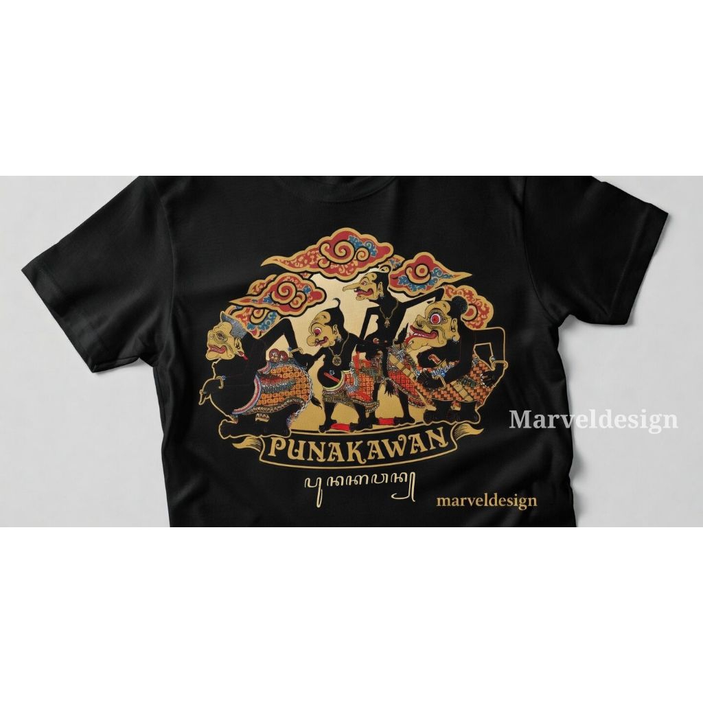 Kaos Jawa Punakawan semar ,gareng, petruk, bagong