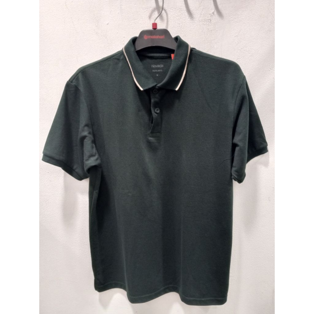 kaos kerah lengan pendek pria Nevada original size S-XL