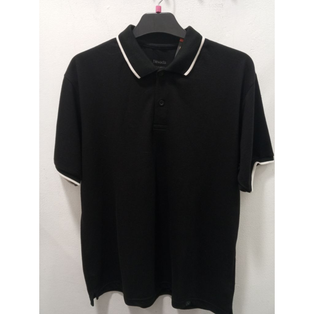 kaos kerah lengan pendek pria Nevada original size S-XL
