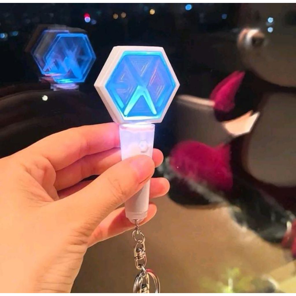 Mini Lightstick EXO fanmade unofficial keyring