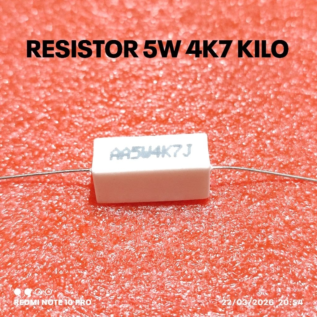 RESISTOR KAPUR 5W 5WATT 4K7 4.7K KILO ROHS