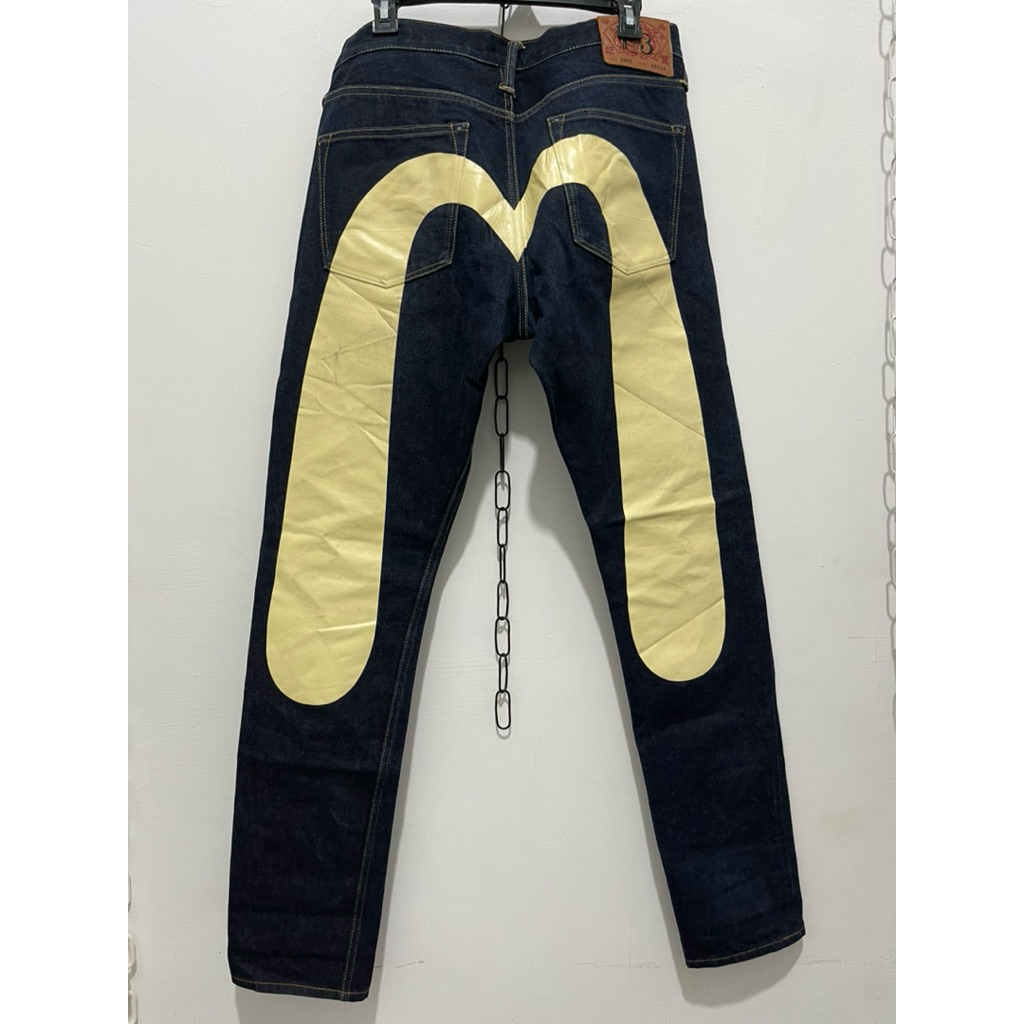 Denim selvedge evisu celana