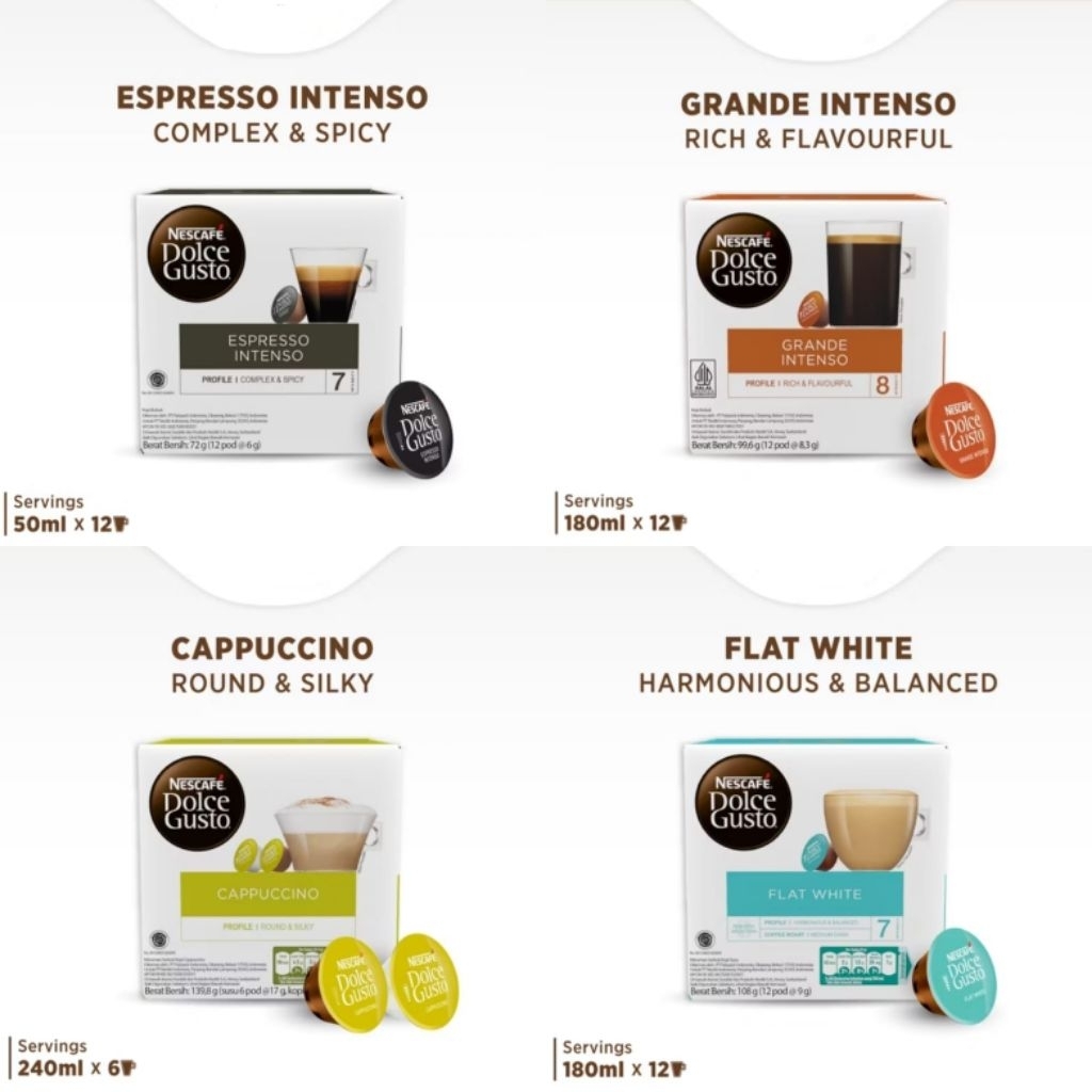 Nescafe Dolce Gusto Coffee Capsule All Varian 1 Box