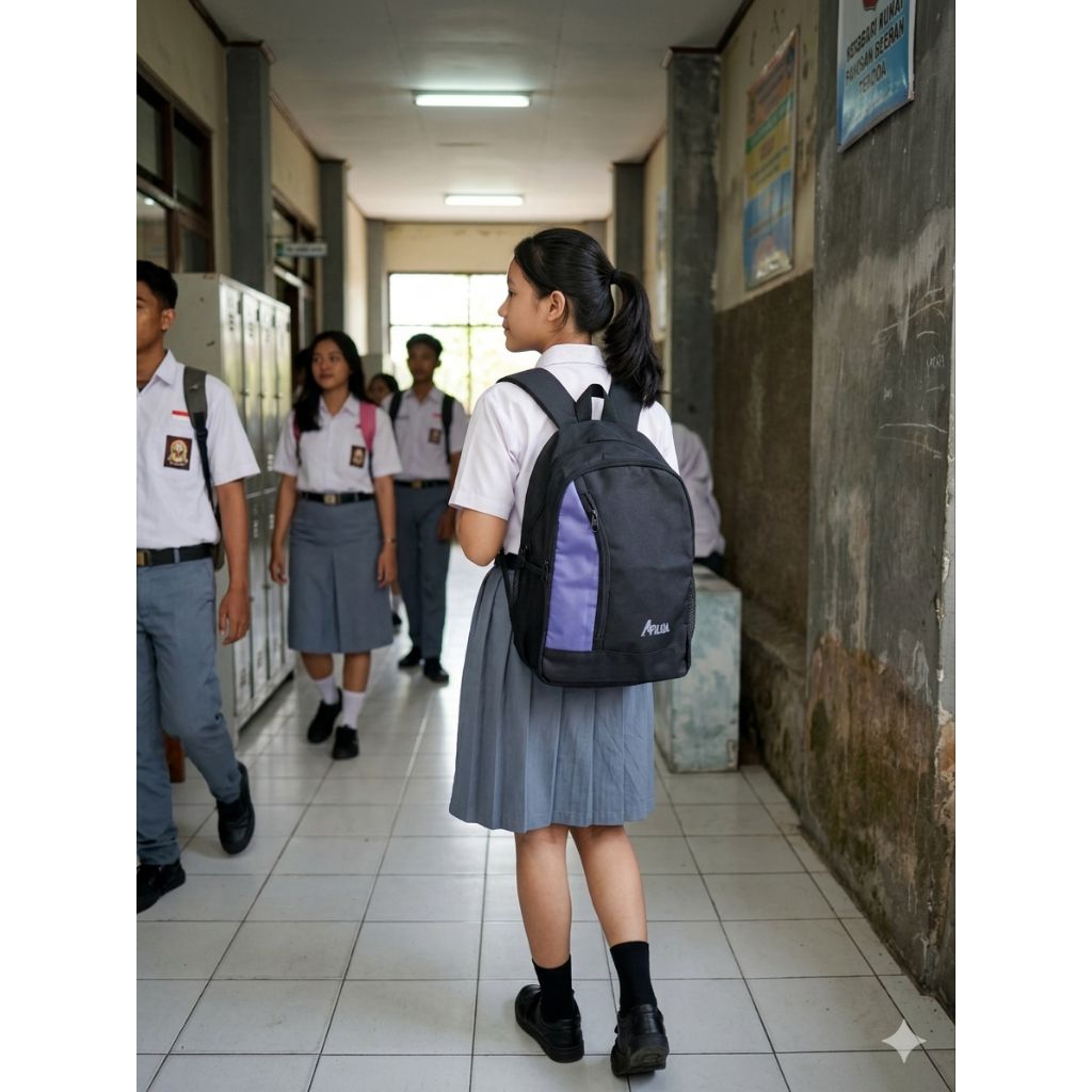 Afilot Tas Ransel  Desain Elegan, Warna Hitam Putih