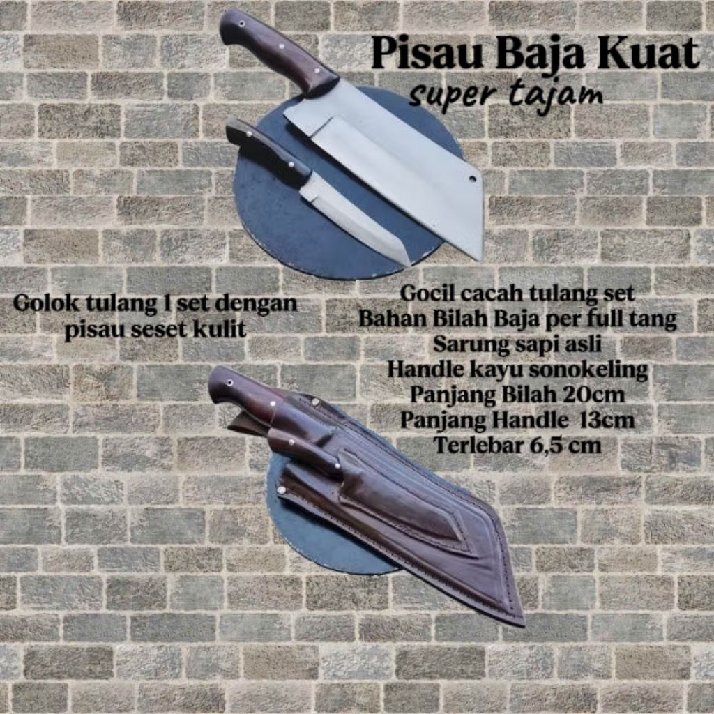pisau potong daging  pisau tulang pisau dapur