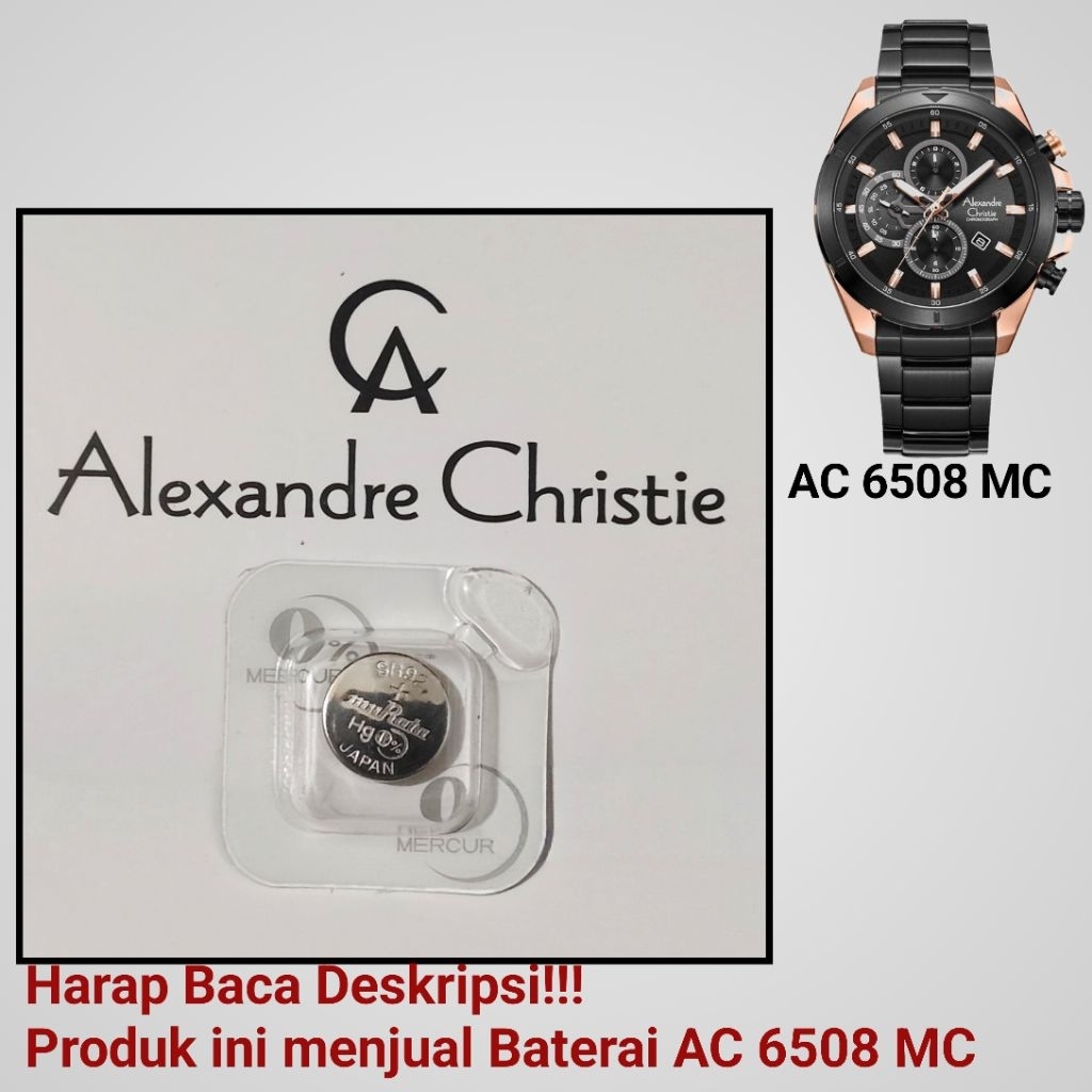 Baterai Jam Tangan Alexandre Christie AC 6508 MC