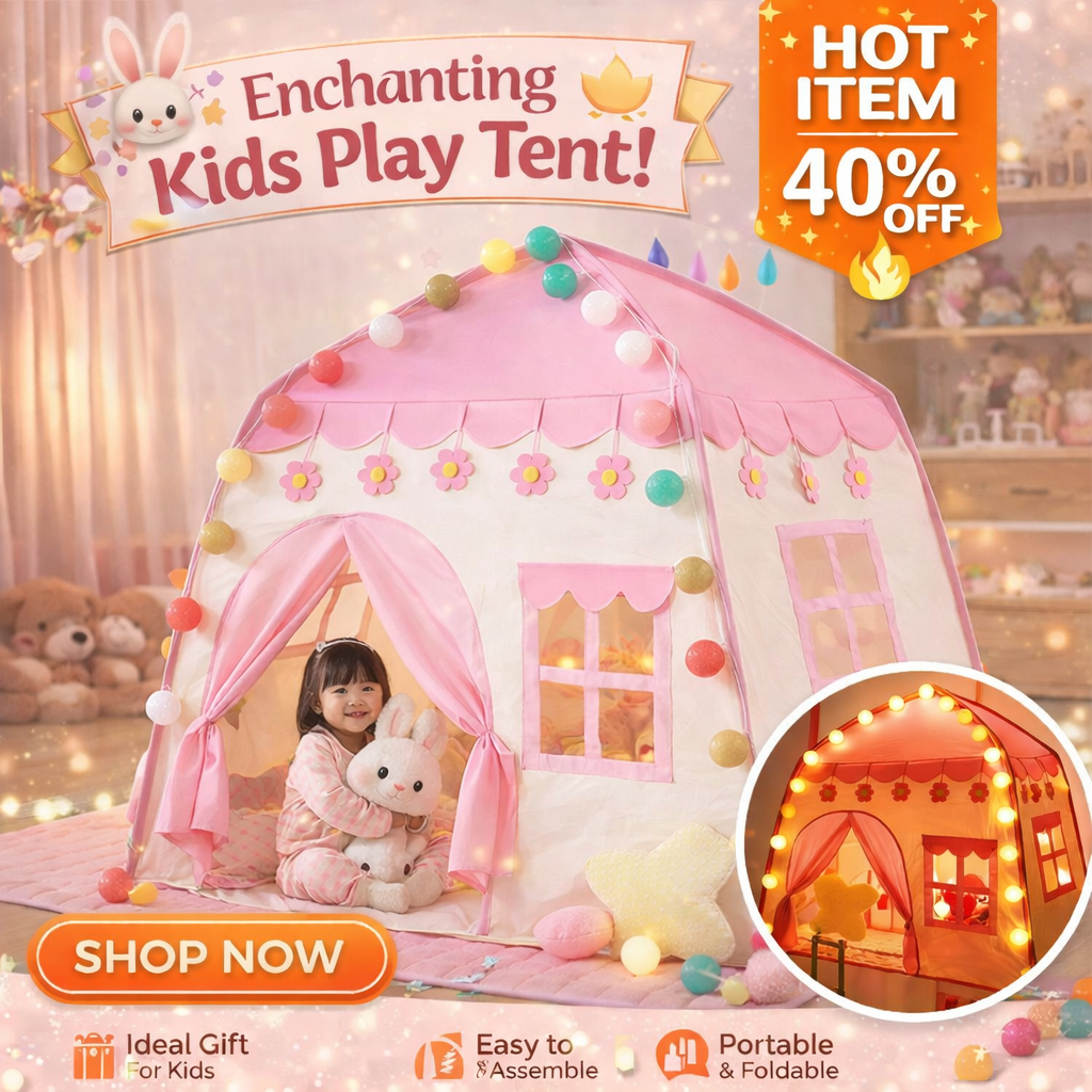 [COD] Mainan Tenda Anak Model Rumah Castle, Tenda Bermain Rumah-Rumahan Anak, Tenda Camping Anak Ind