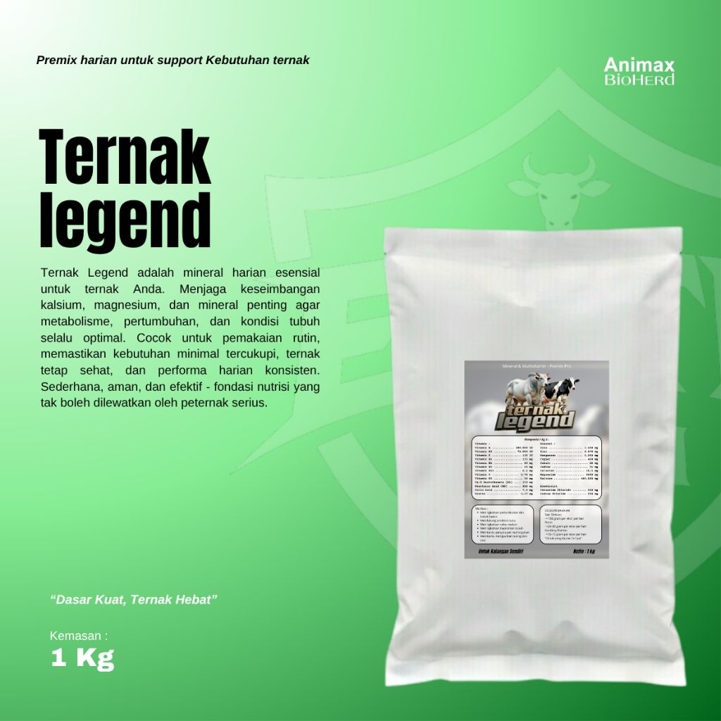Premix Mineral Harian - Ternak Legend