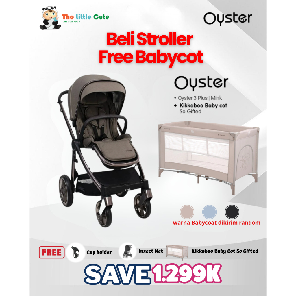 Oyster 3 Plus Stroller Bayi Stroller Anak Kereta Dorong Bayi