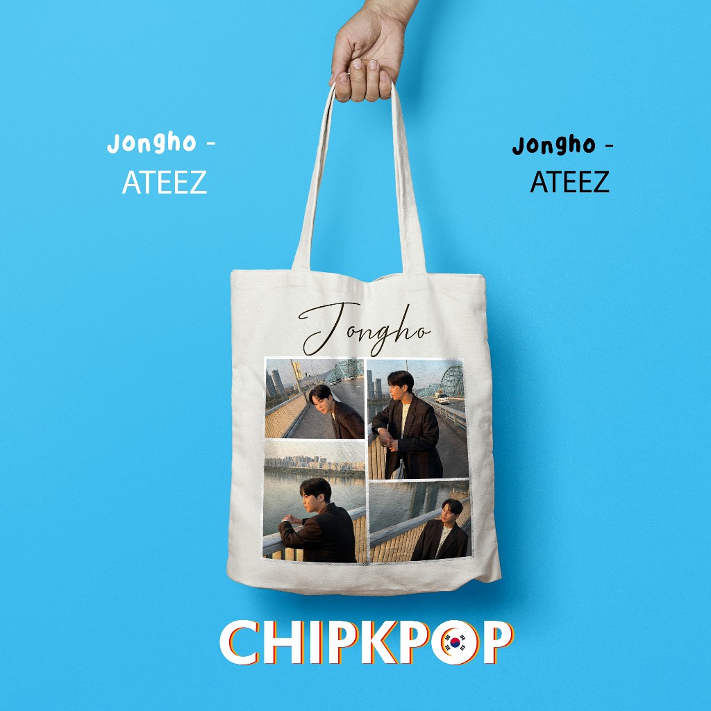 [PACKAGE SET] TOTEBAG JONGHO ATEEZ I JONGHO ATEEZ I JONGHO ATEEZ KPOP I TOTEBAG KPOP I TOTEBAG ATEEZ