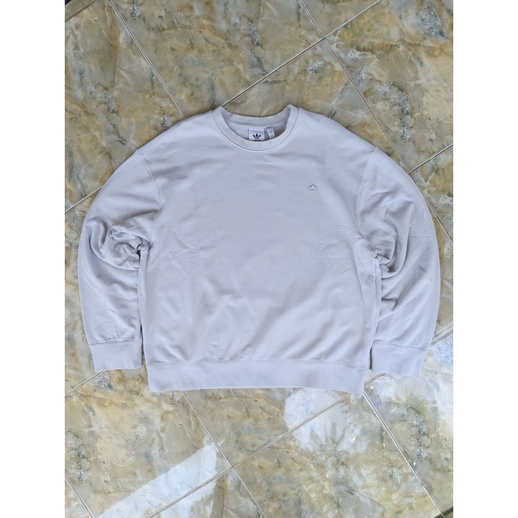 Jual Crewneck Adidas Originals Jumper Pria Ukuran Besar Biru Premium Essentials Sweatshirt Trefoil