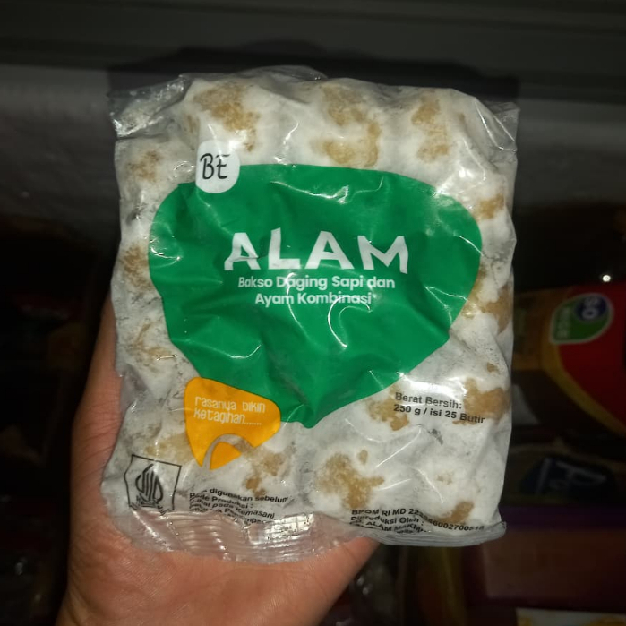 Baso Alam 250gr Isi 25 Butir | Bakso Frozen Enak Murah | Bandung