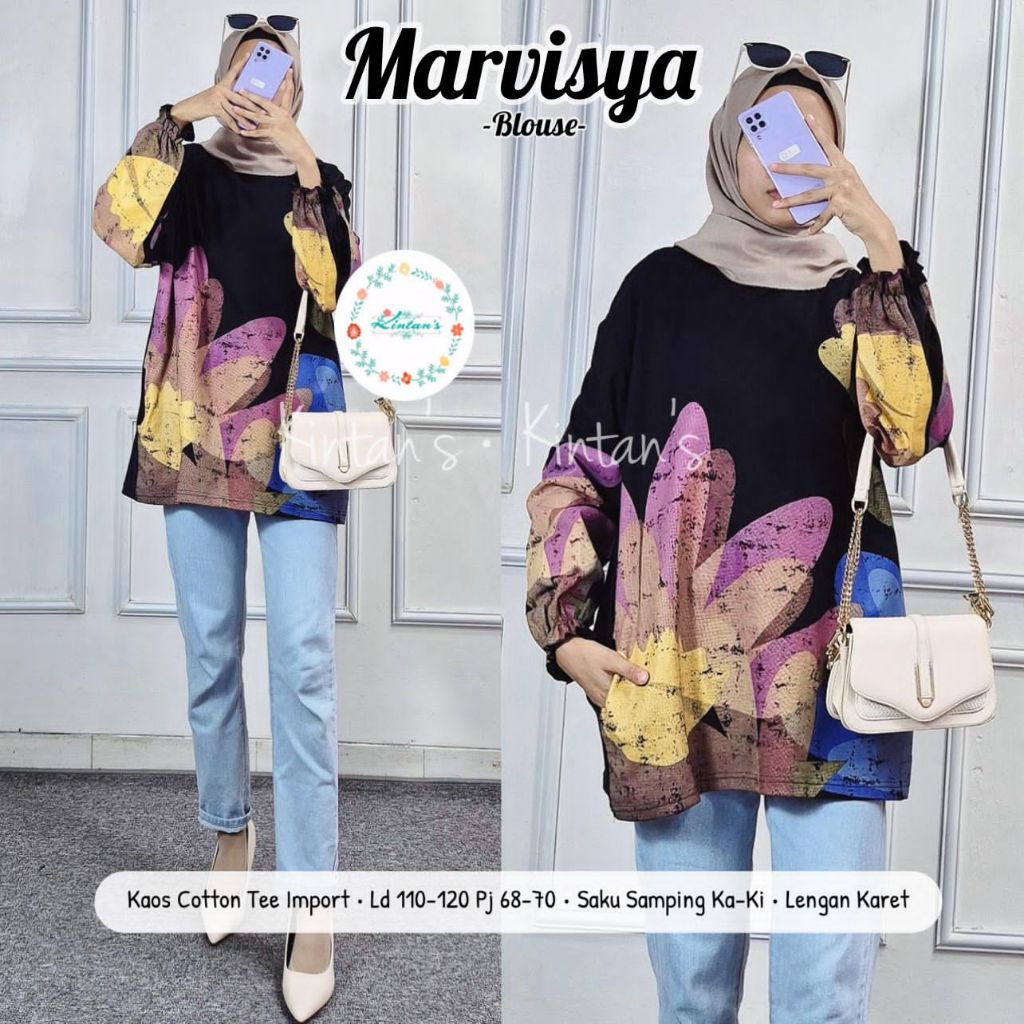 KAOS WANITA LENGAN PANJANG SIZE XXL MOTIF TERBARU BAJU ATASAN WANITA JUMBO LD 120 LENGAN KERUT KEKIN