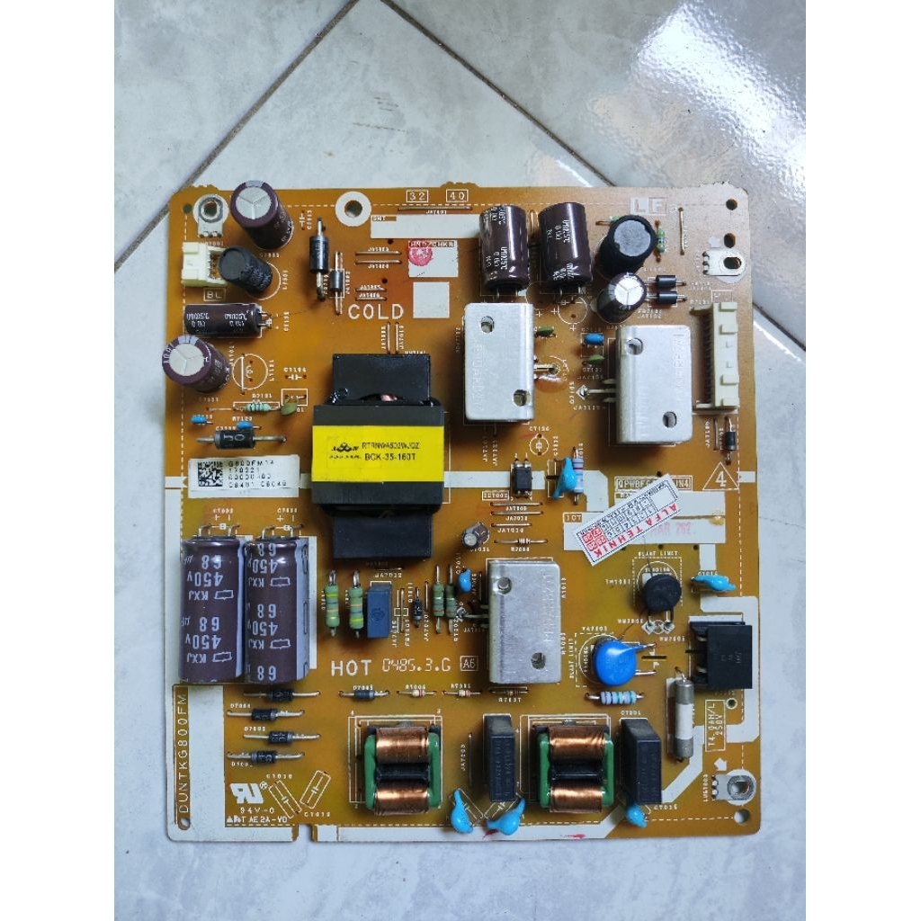 psu tv sharp 32in - psu tv sharp 2T-C32BG11 - power suplay tv sharp 2T-C32BG11 - REGULATOR TV SHARP