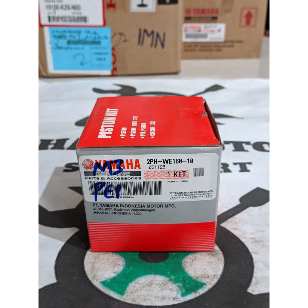 PISTON KIT YAMAHA MIO M3 MIO SOUL GT 125 FINO 125 X RIDE 125 ( 2PH-WE160-10 ) ORIGINAL YAMAHA