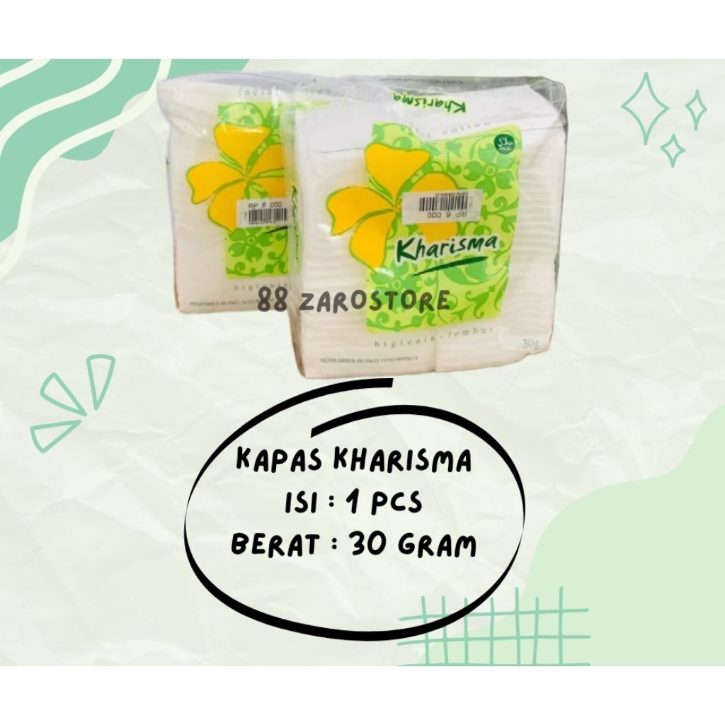 KAPAS KHARISMA/KAPAS PEMBERSIH WAJAH/PEMBERSIH MUKA/KAPAS KHARISMA