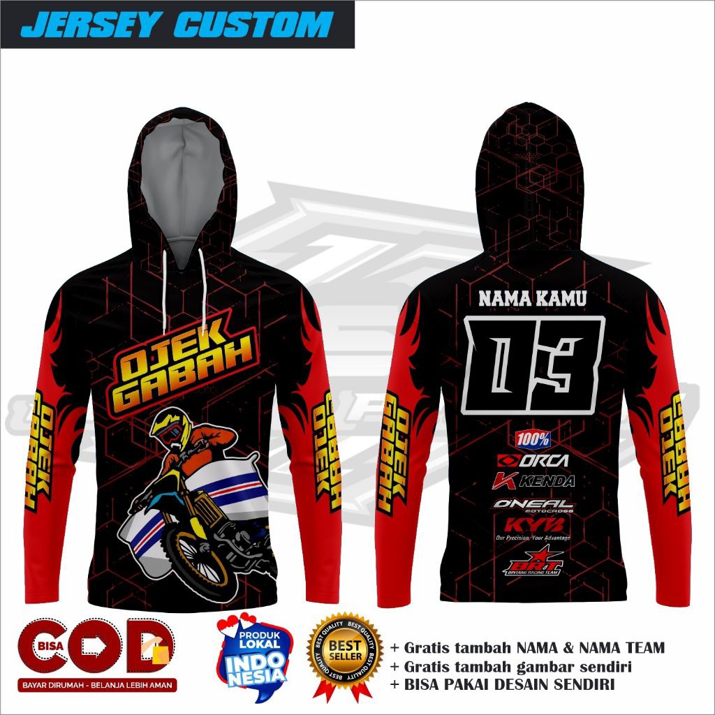 Jersey ojek gabah custom/Jersey ojek gabah balap/Jersey ojek gabah terbaru