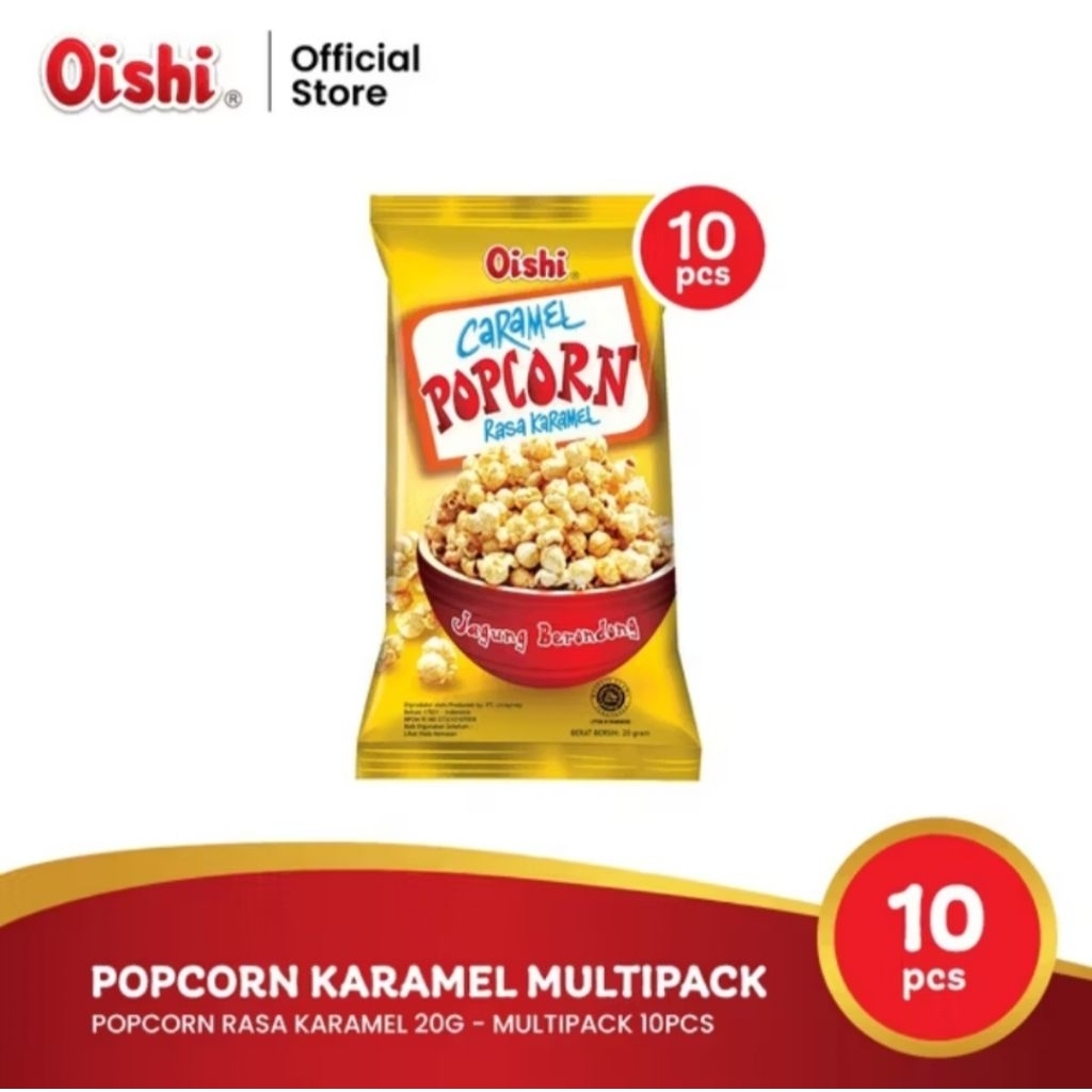 OISHI POPCORN CARAMEL @10