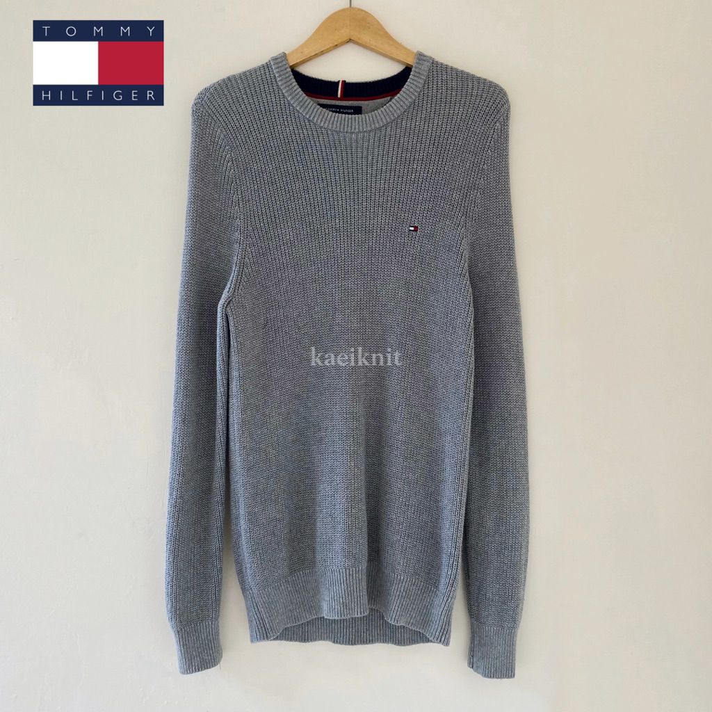 Grey Knit Sweater Tommy Hilfiger