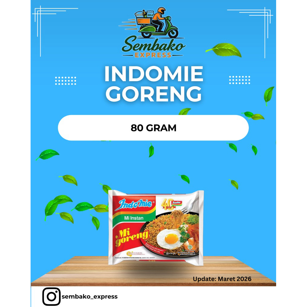 INDOMIE GORENG 80 GRAM - WARUNG SEMBAKO JOGJA