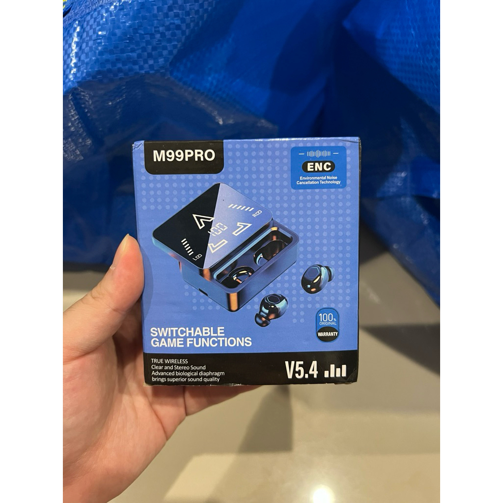 EARPHONE M99Pro True Wireless Earphone TWS Bluetooth Promo cuci Gudang