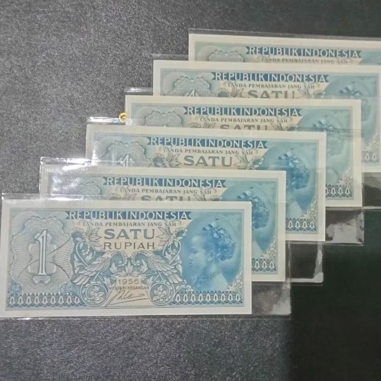 Uang Kuno 1 Rupiah Suku Bangsa Gress