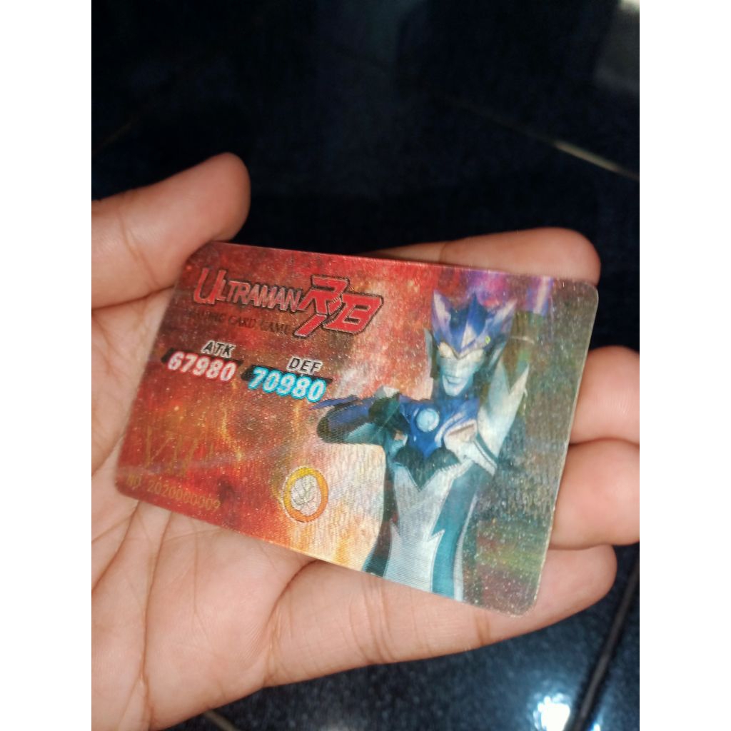 kartu Ultraman jadul hologram