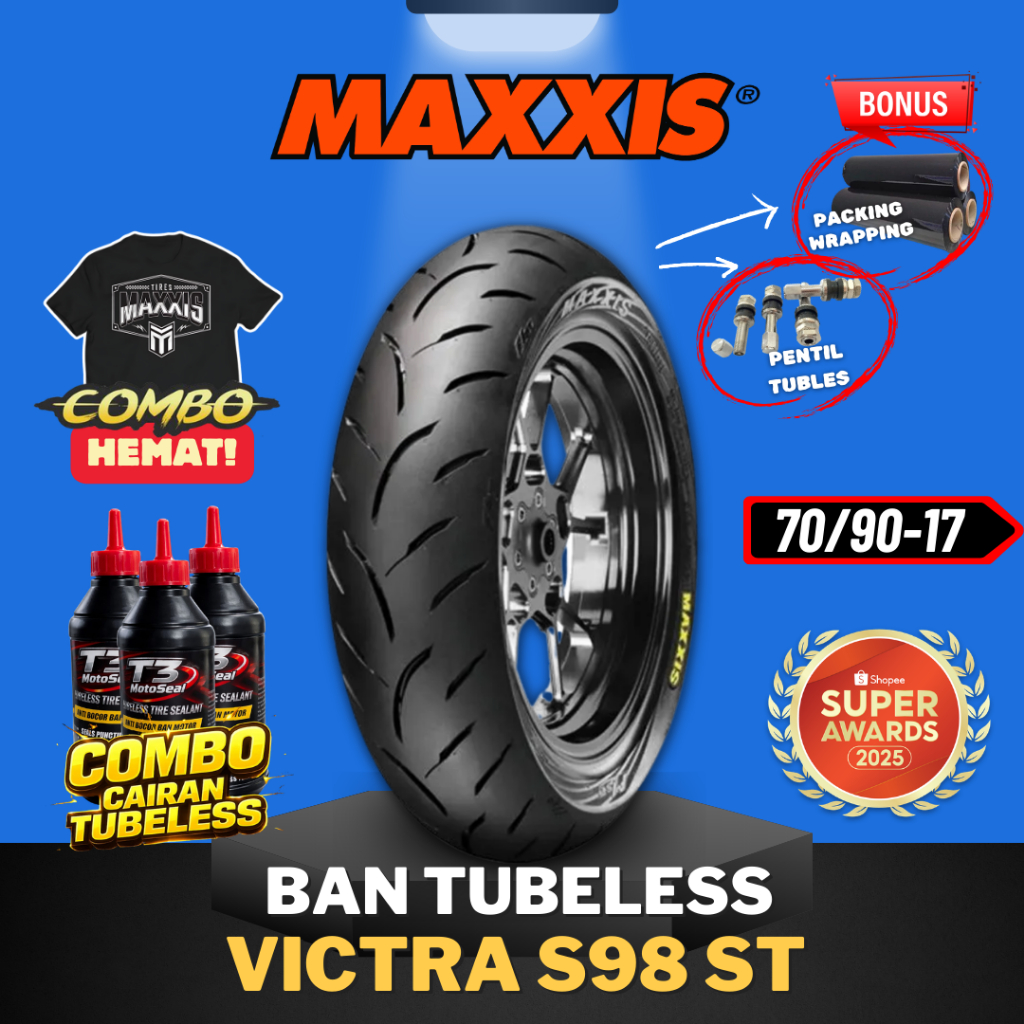 [READY COD] MAXXIS VICTRA RING 17 70 / 90 - 17 / BAN MAXXIS 70/90-17 / 70-90-17 BAN TUBELESS BAN LUA