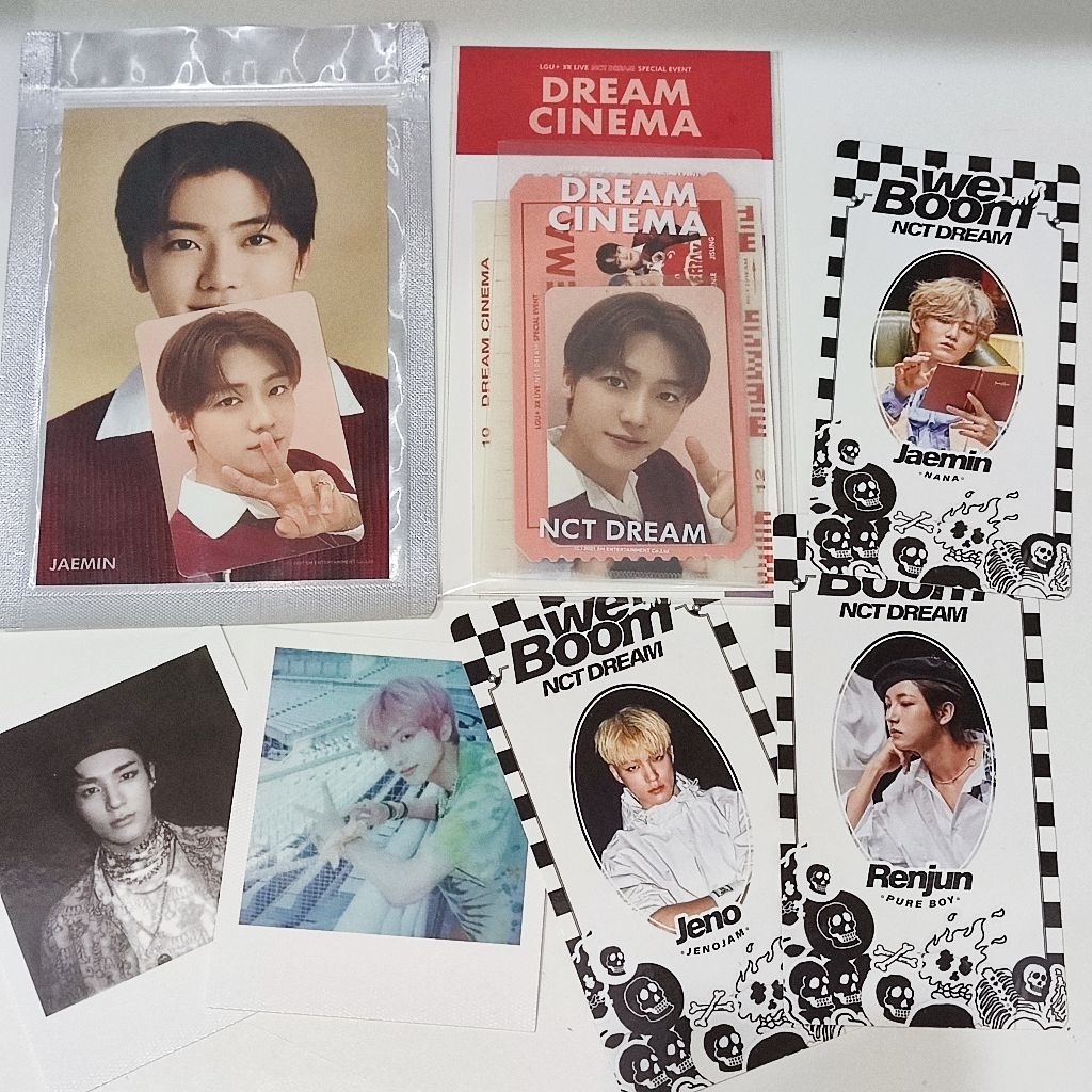 NCT DREAM Cinema XR live WE BOOM Hello Future Jaemin Jeno Renjun Jisung Polaroid Scratch card Postca