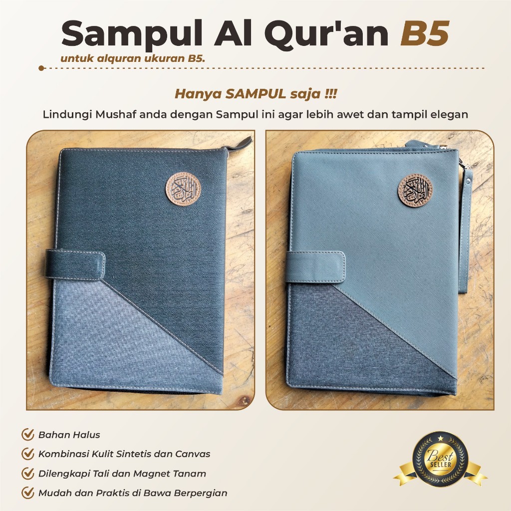 Cover alquran B5 - SAMPUL QURAN B5 size (26x18,5x2,5cm) cover quran elegan